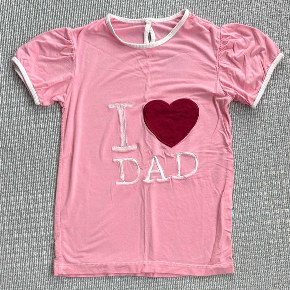 Kickee Pants Pink and Red Short Sleeve Tee
